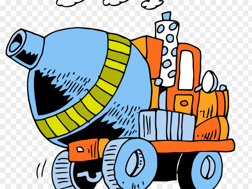 Cement Mixers Ready-mix Concrete Pump Clip Art PNG