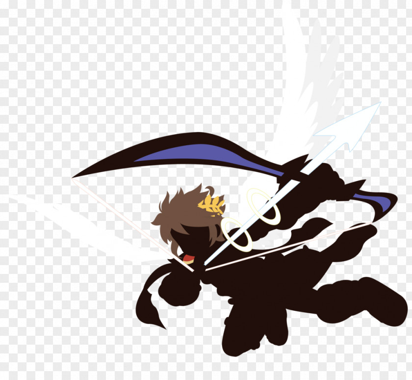 Silhouette Super Smash Bros. For Nintendo 3DS And Wii U Pit Art PNG