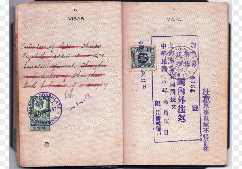 Visa Passport Identity Document V7J PNG