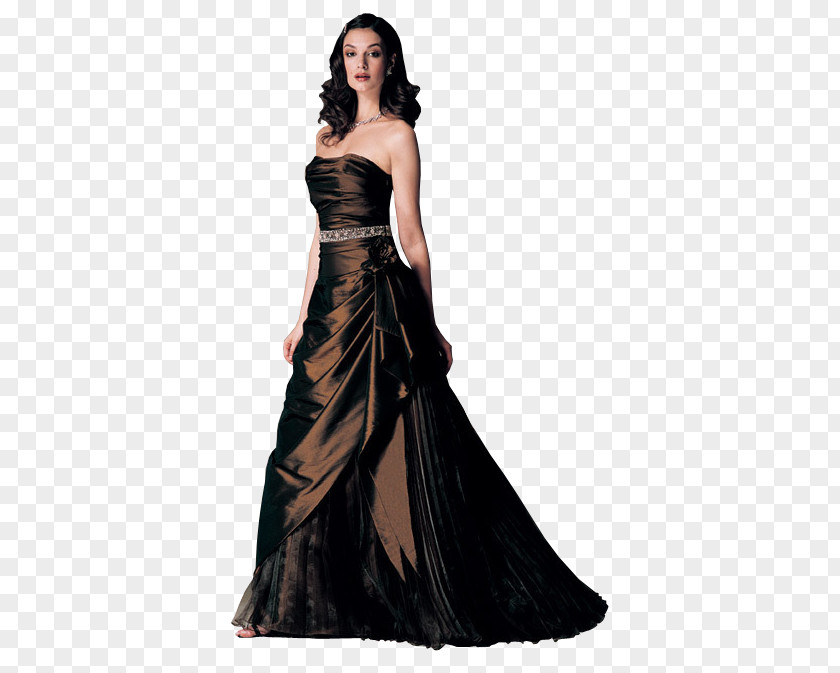 Dress Party Evening Gown Satin PNG