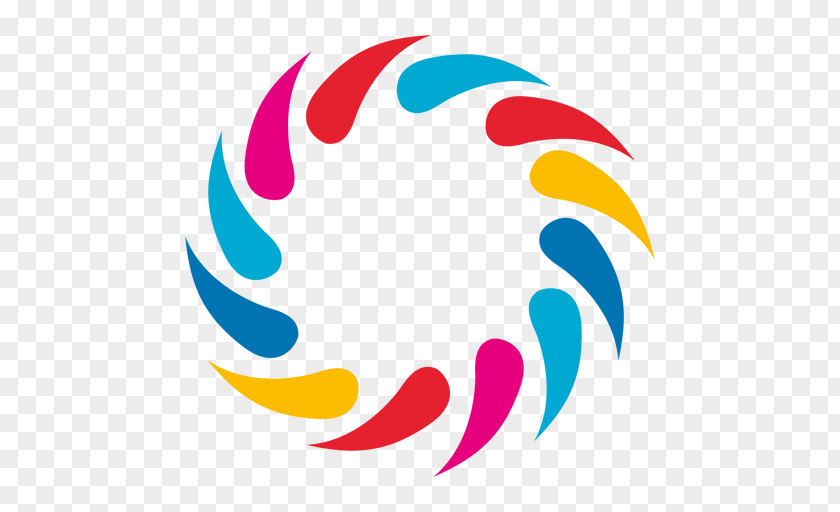 Multicolored Bubble Logo Graphic Design PNG