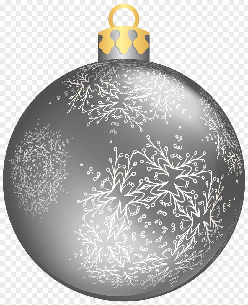 Silver Christmas Ball Transparent Images Ornament Decoration Clip Art PNG