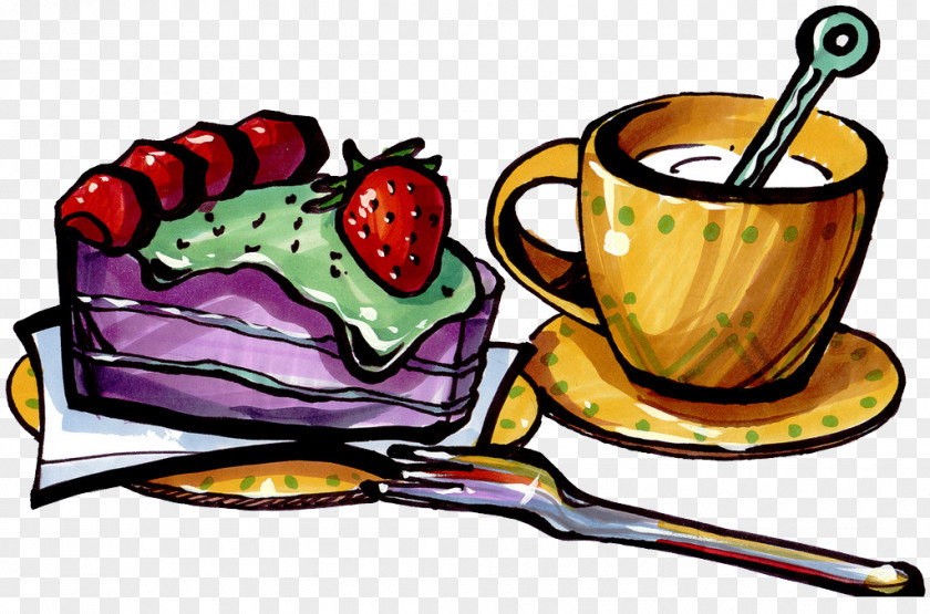 Strawberry Milk Cake Clip Art PNG