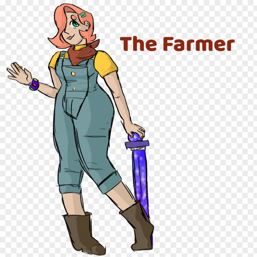 Woman Farmer Costume Homo Sapiens Finger Clip Art PNG