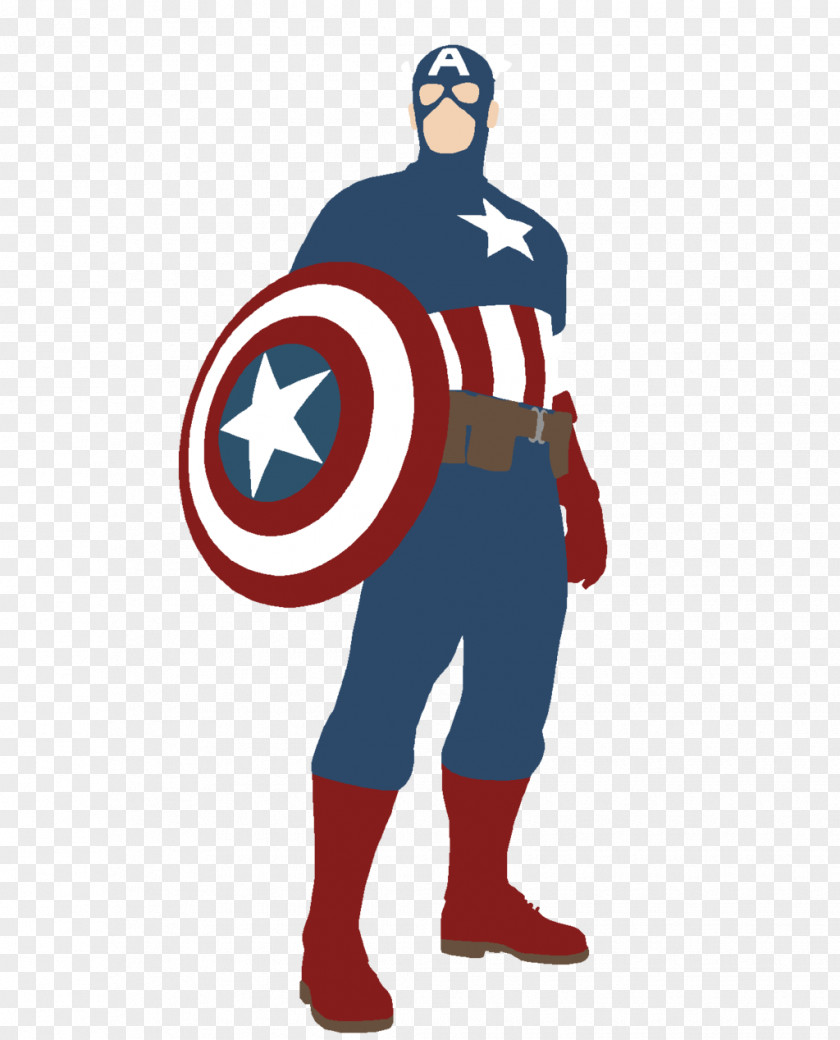 Captain Marvel America Iron Man Spider-Man Superhero Silhouette PNG
