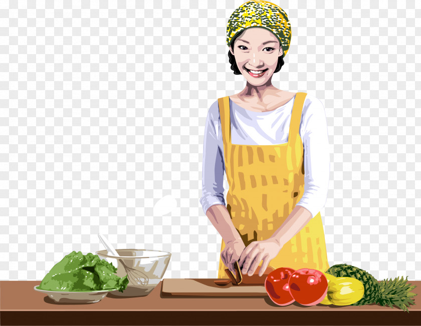 Mother Is Cooking Vector Chefs Uniform Cuisine PNG