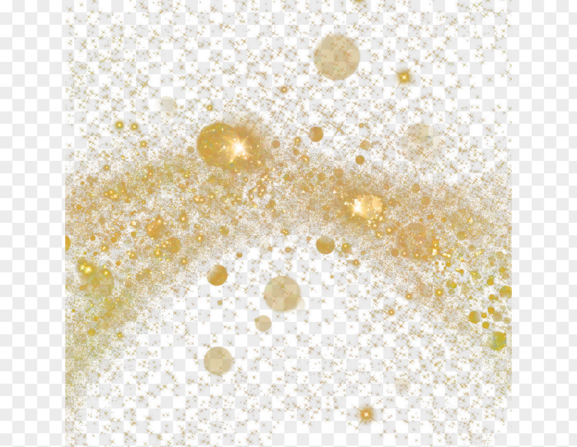 Spot Gold Light Dust Particle Wallpaper PNG