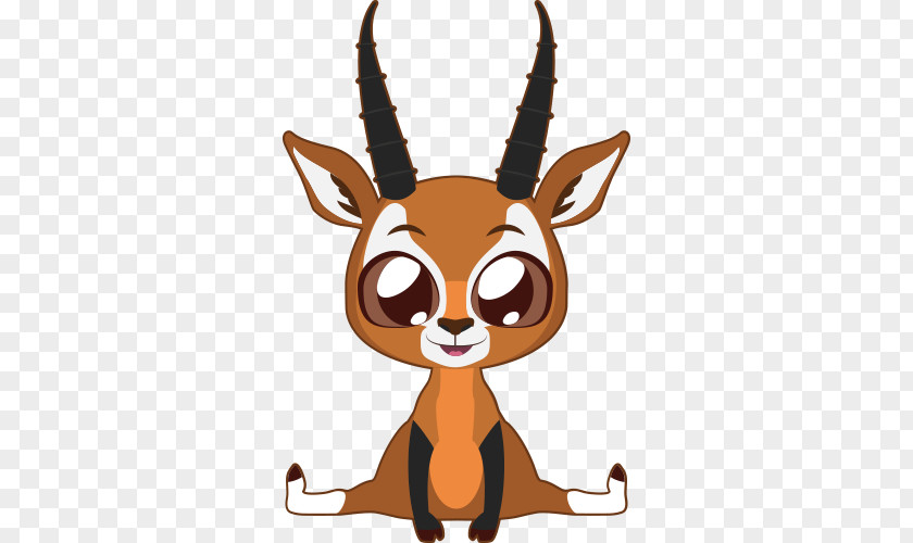 Tail Animation Antelope Cartoon Horn Wildlife Snout PNG