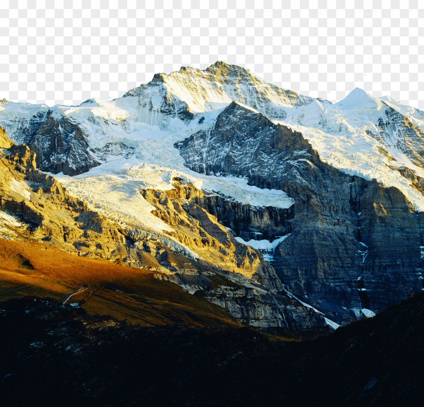 Beautiful Swiss Jungfrau Mount Scenery Gratis PNG