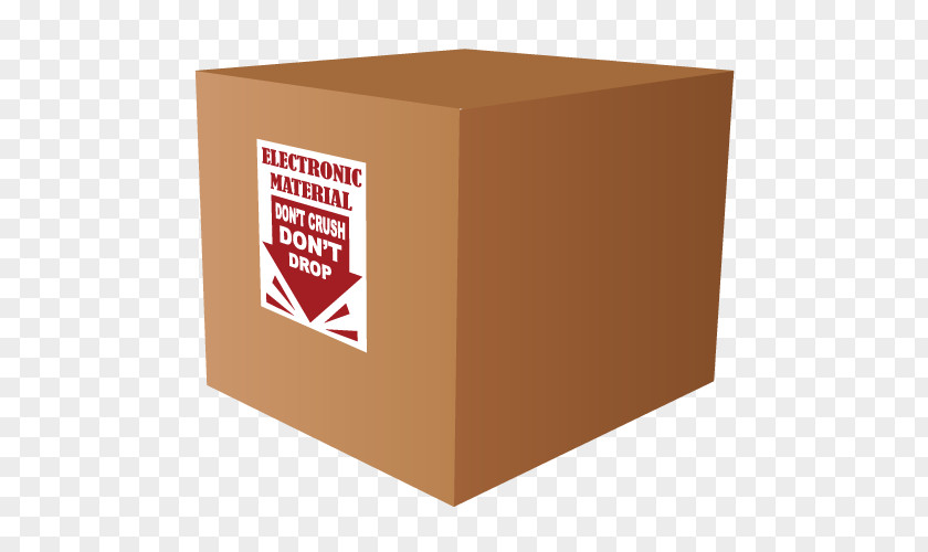 Box Cargo Label Freight Transport Sticker Corrugated Design PNG