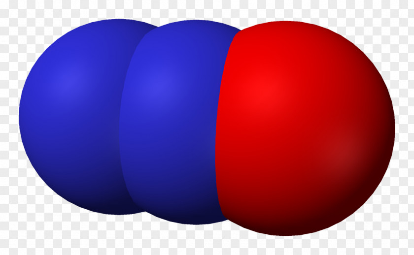 D Nitrous Oxide Molecule Nitrogen Gas Greenhouse Effect PNG