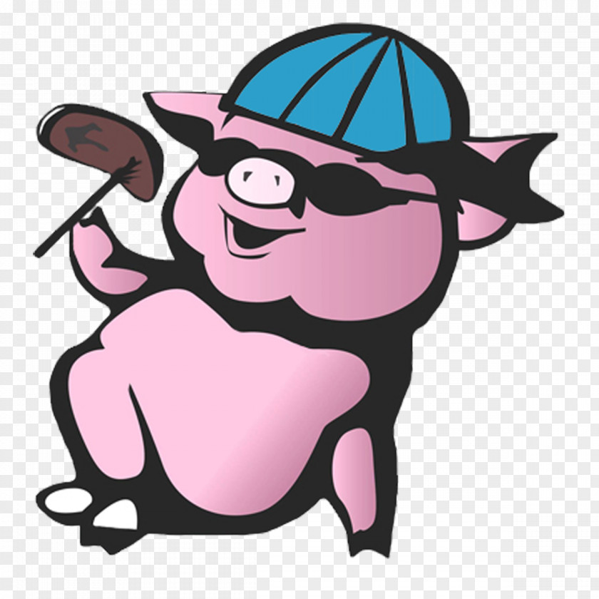 Hat Cap Pig Cartoon PNG