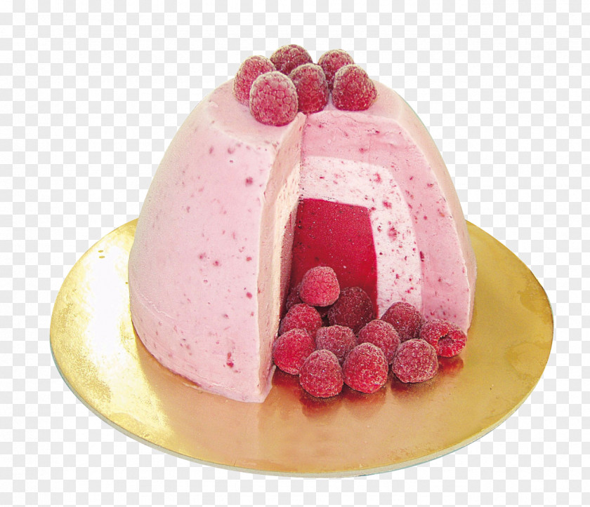 Pink Cake Ice Cream Italian Cuisine Sundae PNG
