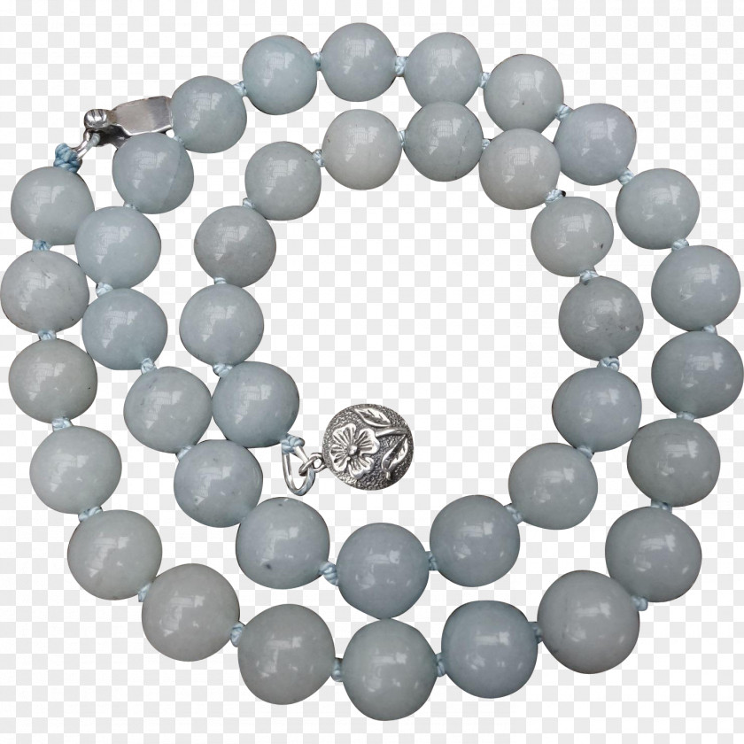 Gemstone Bead Bracelet Silver PNG