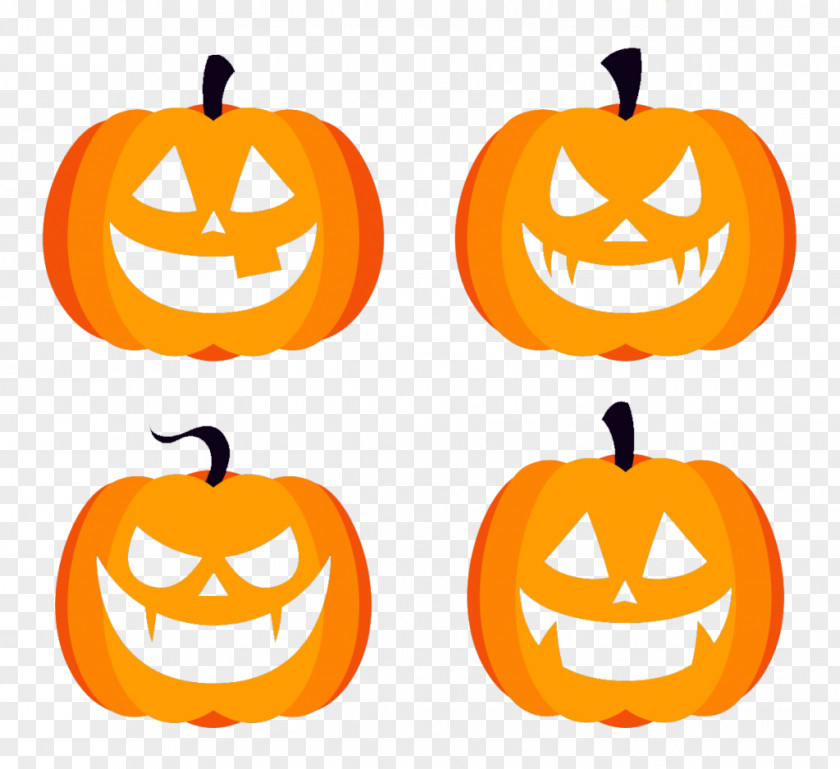 Halloween Pumpkins Vector Graphics Clip Art Jack-o'-lantern PNG