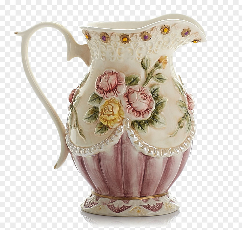 Kettle-style Flower Pots Ceramic Vase Jug Kettle Flowerpot PNG