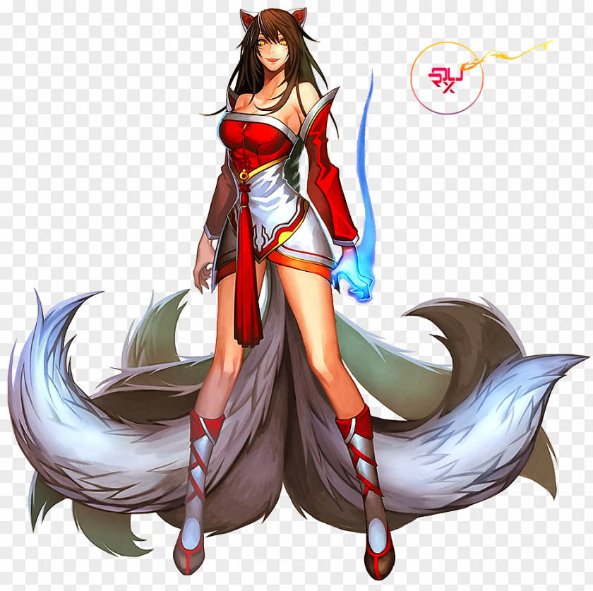 League Of Legends Ahri Nine-tailed Fox Video Game Art PNG