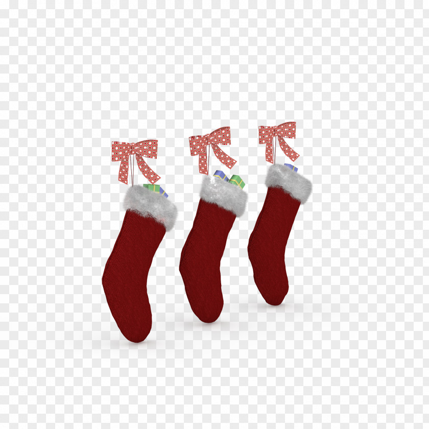 Red Christmas Stocking HD Clips Pictures Stockings Hosiery PNG