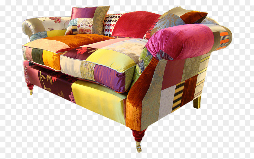 Pink Horses Couch Sofa Bed Frame Textile Spitalfields PNG
