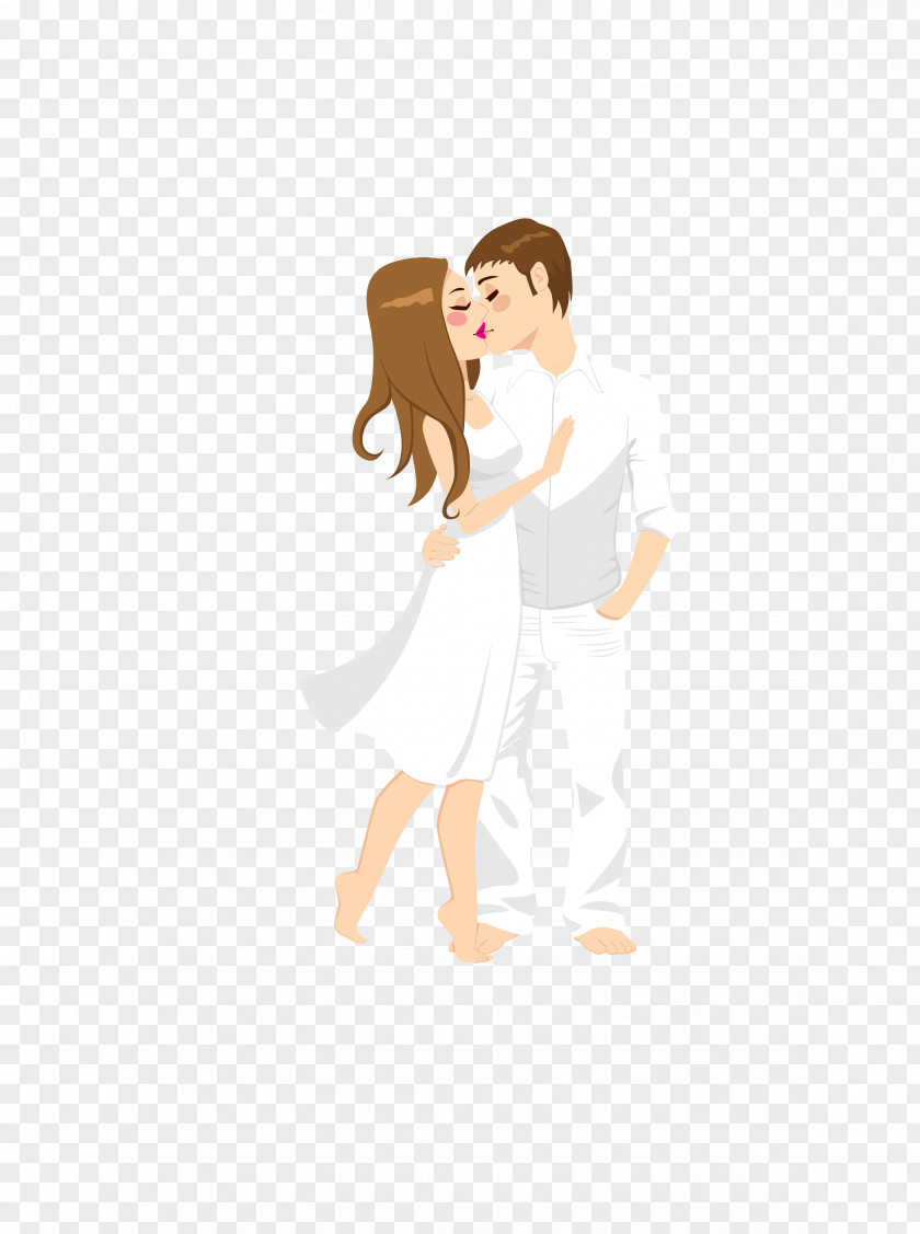 Vector White Romantic Beauty Marriage Men And Women Woman Illustration PNG