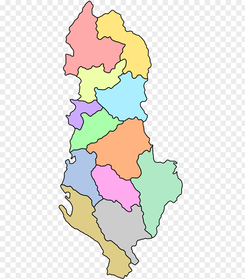 Administrative Divisions Of Albania Vlorë County Mirditë District Durrës Malësi E Madhe PNG