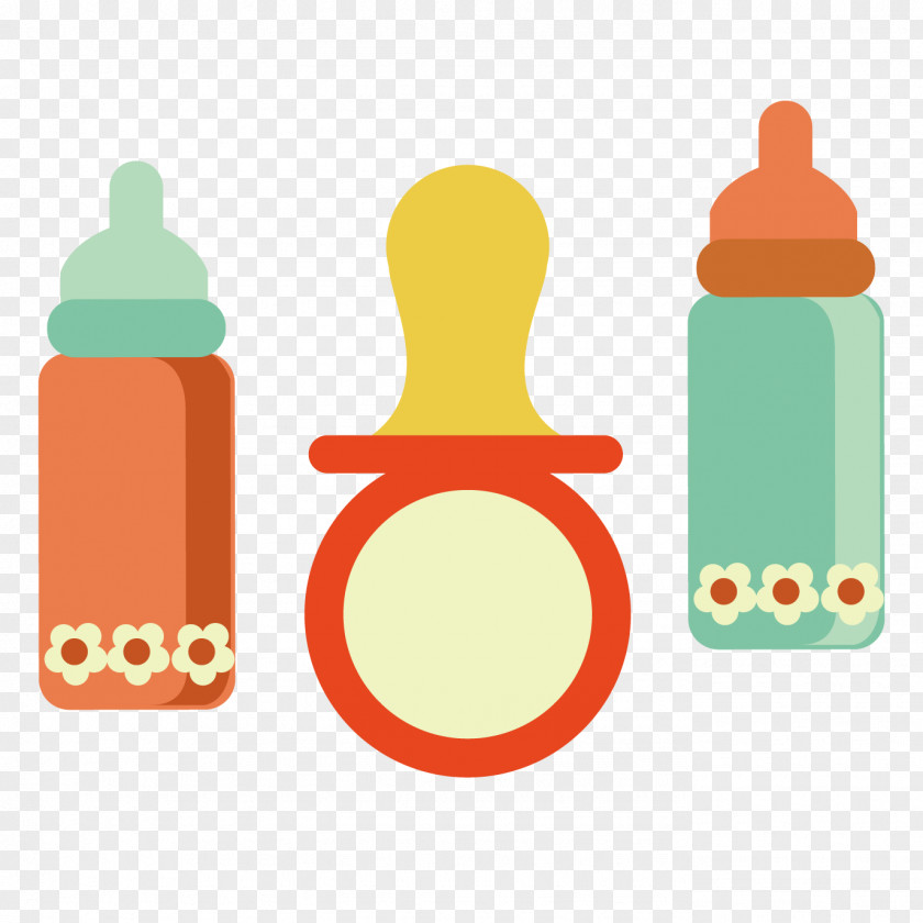 Baby Bottle Vector Material Child Pacifier Infant PNG