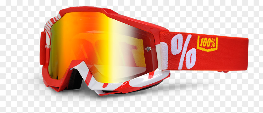 Moto Cross Goggles Glasses 100% Accuri Clothing Accessories Lens PNG