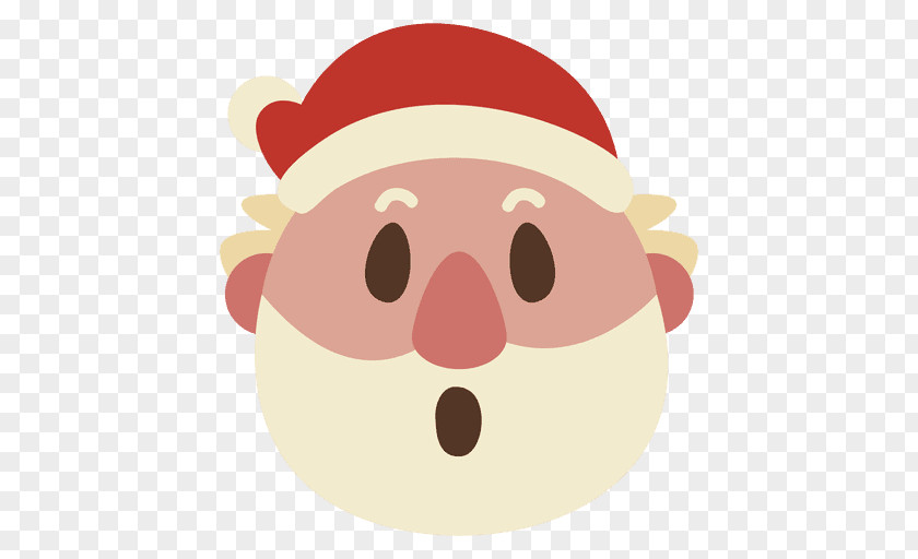 Santa Claus Christmas Emoticon Smile Clip Art PNG