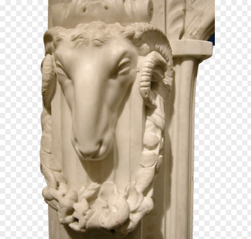 18th Century Marble Sculpture Statue Fireplace Mantel PNG