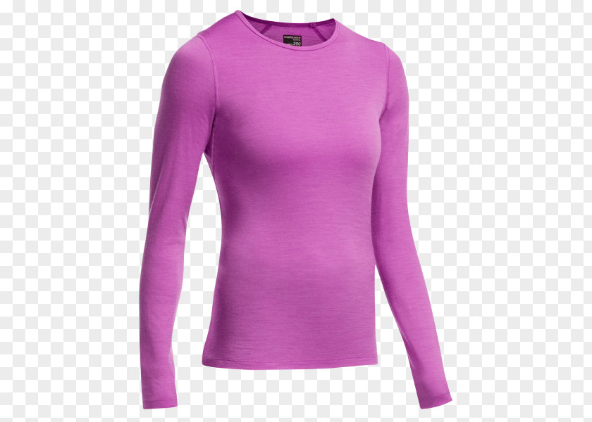 Pea Long-sleeved T-shirt Lilac Purple PNG