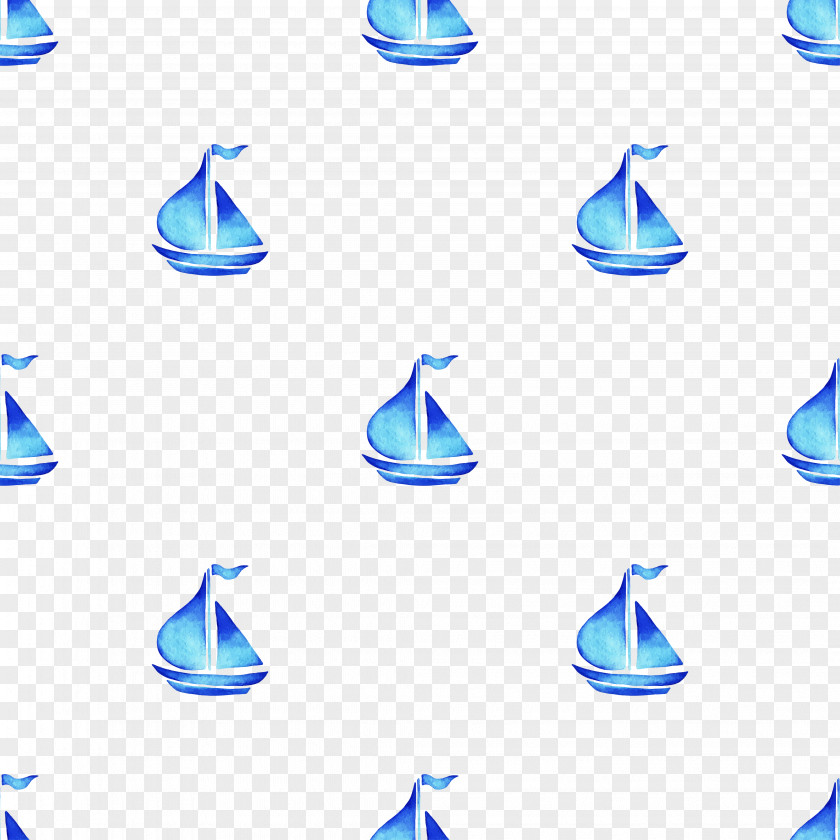 Sen Department Of Fresh Blue Boat Watercolor Shading Pattern Painting Icon PNG