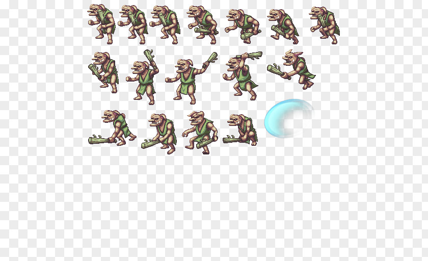 Sprite Green Goblin Lunar: Silver Star Harmony PNG