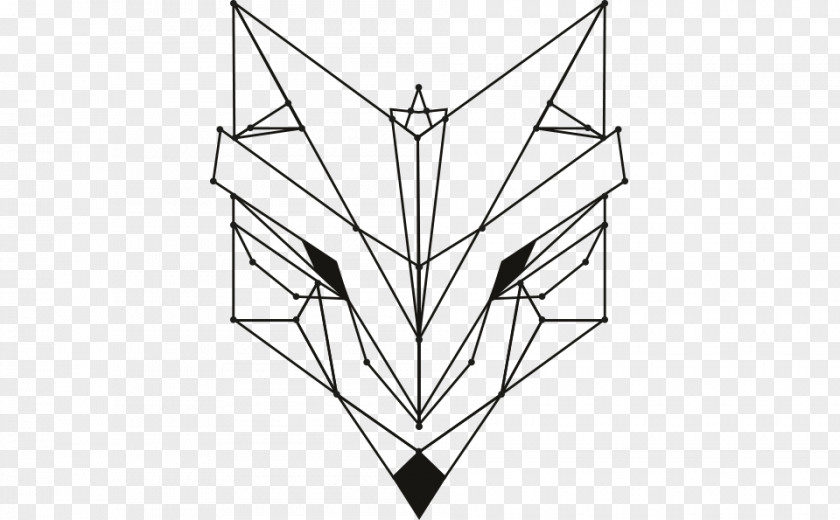 Triangle Line Art White Point PNG