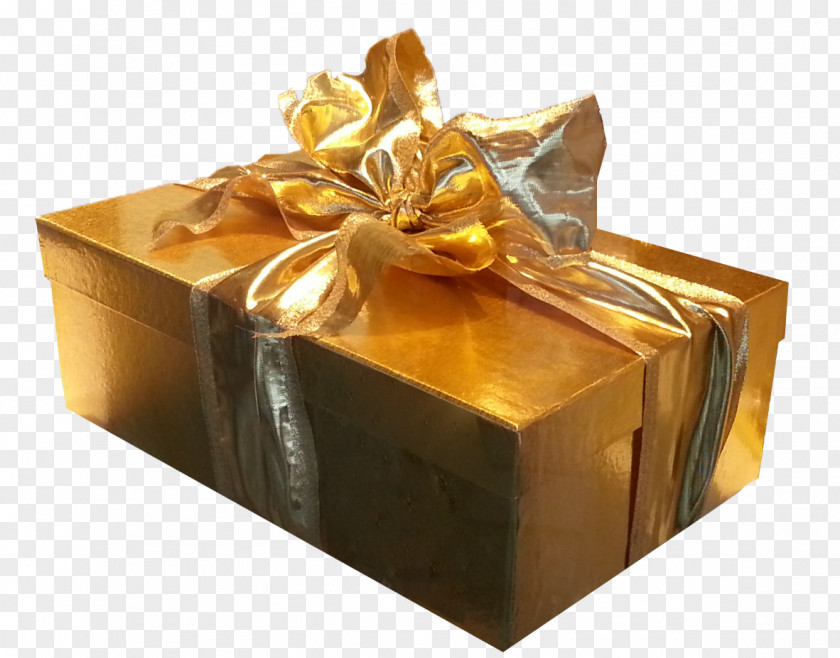 Gift Praline Gold Brown PNG