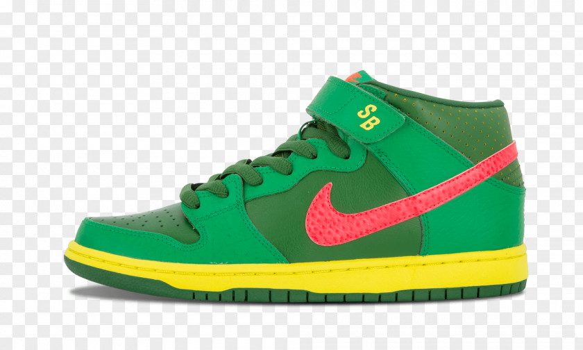 Green Stadium Sneakers Shoe Nike Dunk Skateboarding PNG