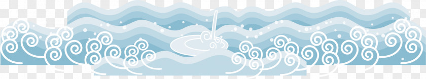 Wave Cartoon Wind Drawing Pattern PNG
