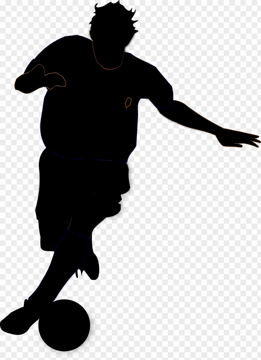 Footballer Football Silhouette PNG