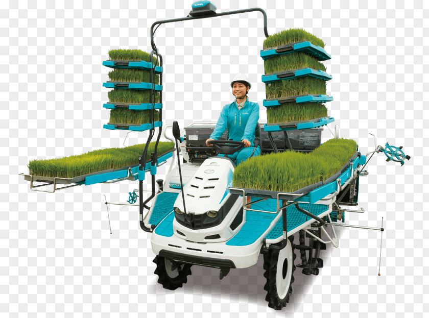 Tractor Agricultural Machinery Rice Transplanter Kubota Corporation Agriculture PNG