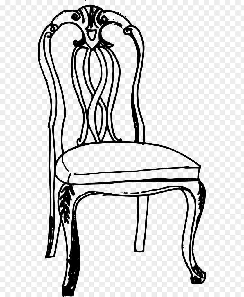 Antique Chair Clip Art Drawing Image PNG