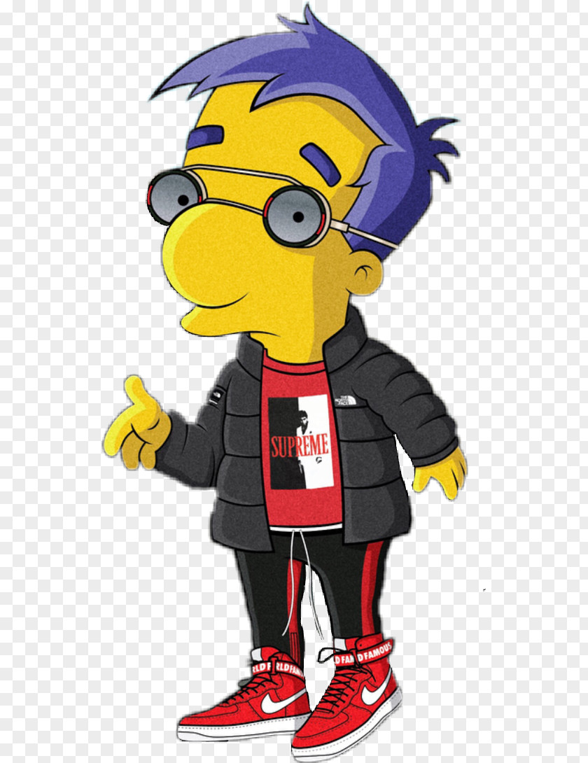 Bart Simpson Milhouse Van Houten Lisa Homer Supreme PNG