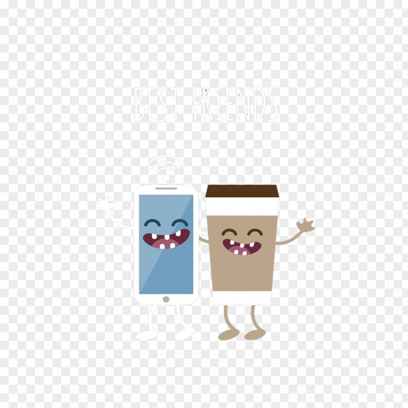 Phone And Cup HTML PNG