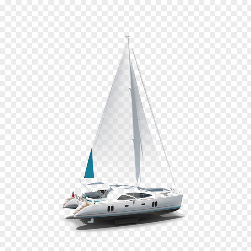 Catamaran Yacht Sail PNG