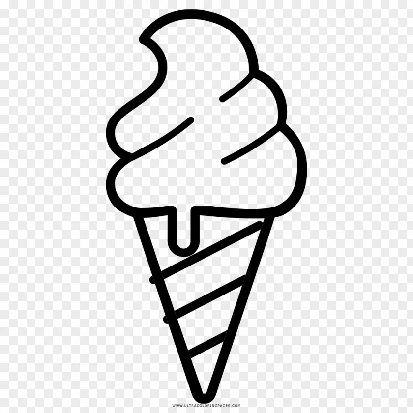 Coloring Ice Cream Drawing Book Line Art PNG