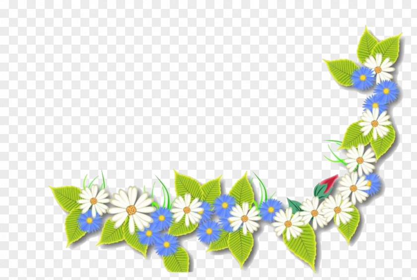 Green Flowers Cartoon Clip Art PNG