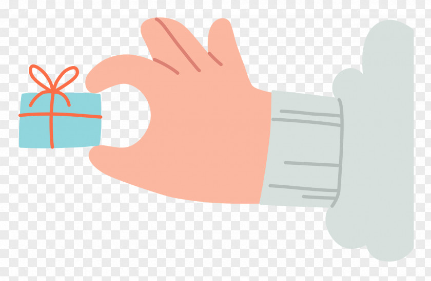 Hand Pinching Present Hand Gift PNG
