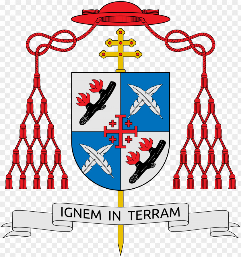Muller Cardinal Escutcheon Coat Of Arms Ecclesiastical Heraldry Archbishop PNG