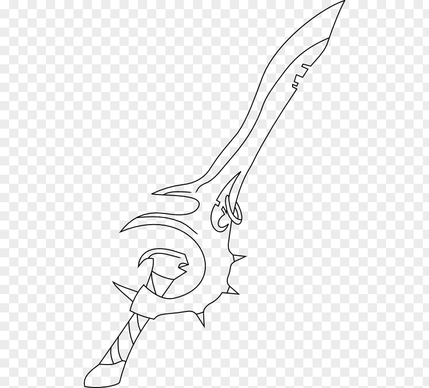 Sword Fantasy Drawings Line Art Clip PNG