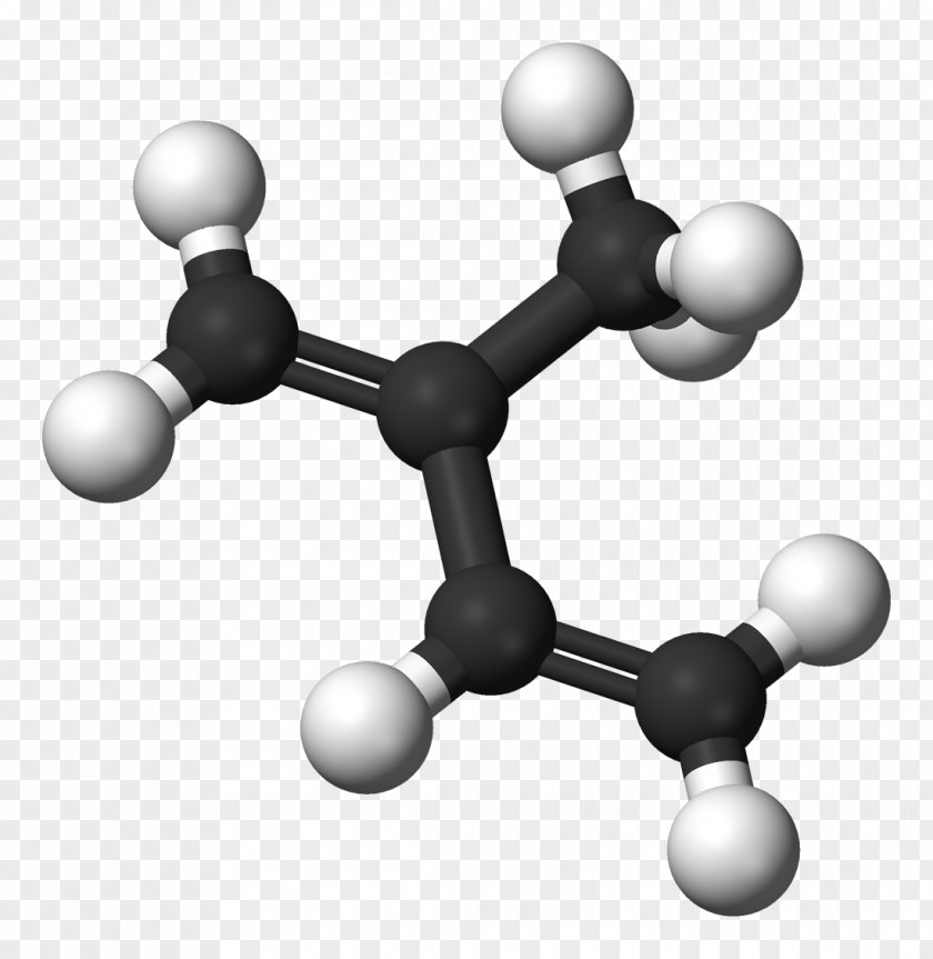Colorless 1,3-Butadiene Isoprene Molecule Synthetic Rubber Organic Compound PNG