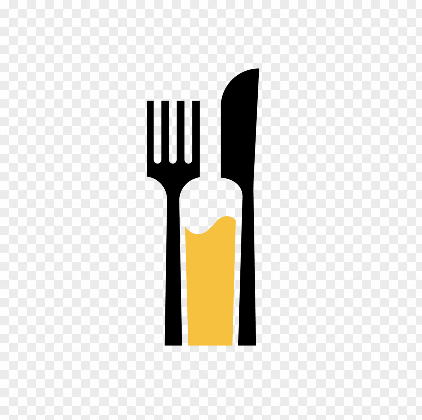 Entrecote Mockup Product Logo Yellow Font Cutlery PNG
