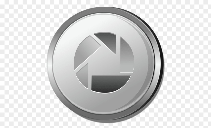 Silver Circle Picasa Image PNG